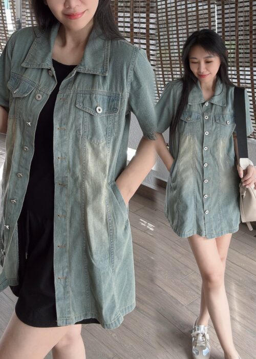 Mid-length Jeans Shirt 中长牛仔衬衫