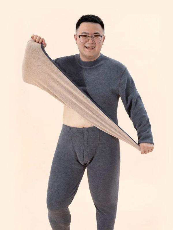 PREORDER - Extra Size Men's Winter Thermal Wool Set 预购- 加大码男款冬季加绒保暖套装 - Image 6