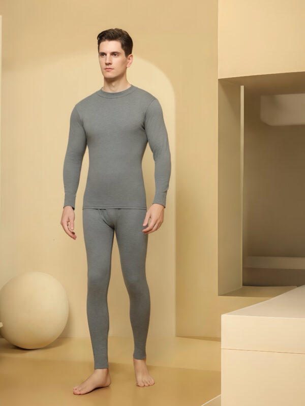 PREORDER - Men's Thin Thermal Underwear Set 预购- 男款磨绒薄款保暖套装 - Image 3