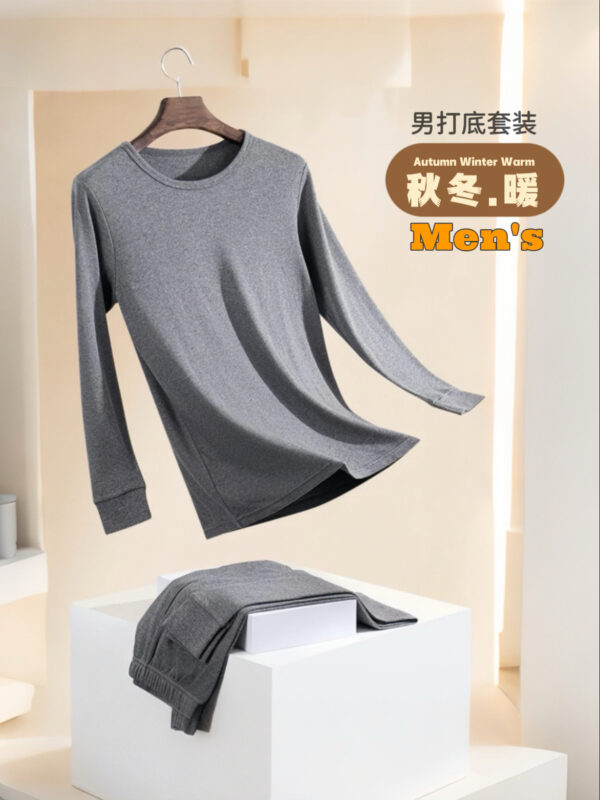 PREORDER - Men's Thin Thermal Underwear Set 预购- 男款磨绒薄款保暖套装 - Image 2