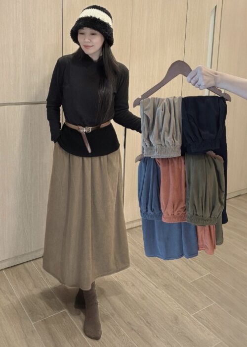 PREORDER Spring-AW Corduroy A-line Skirt 春 秋 冬 大A摆半裙