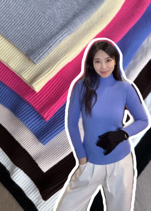 PREORDER - 350g Fleece-lined Knit Warm Base Top 加绒保暖针织基础款上衣350g