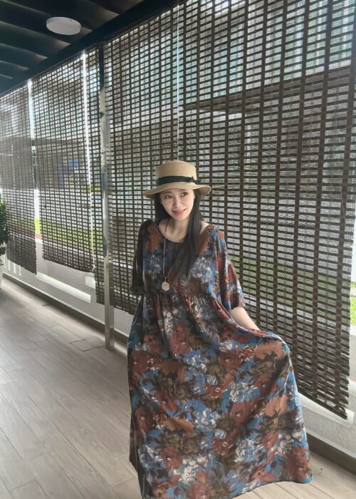 Vintage Japanese Artistic Loose Dress 文艺古着宽松连裙