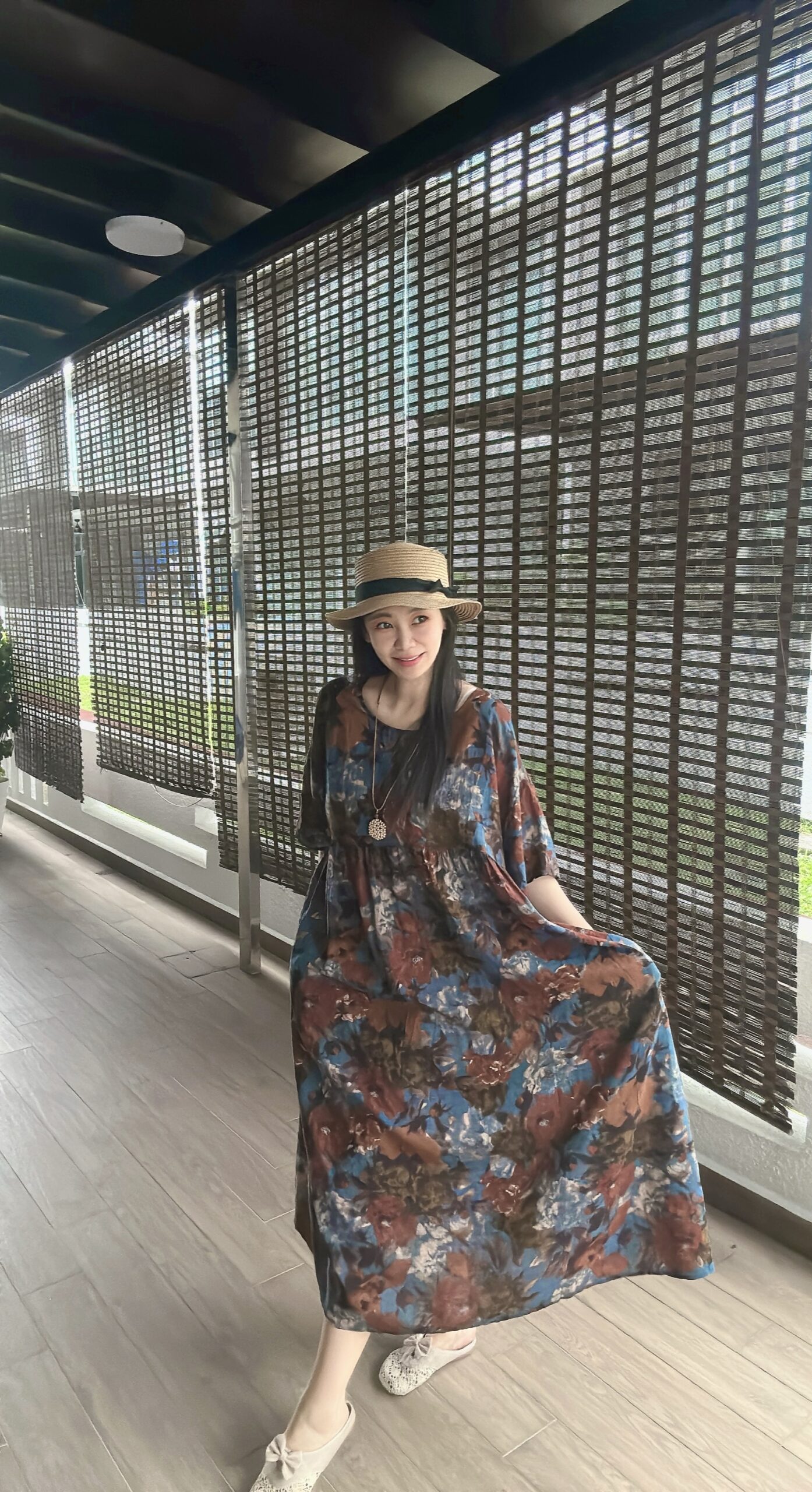 Vintage Japanese Artistic Loose Dress 文艺古着宽松连裙
