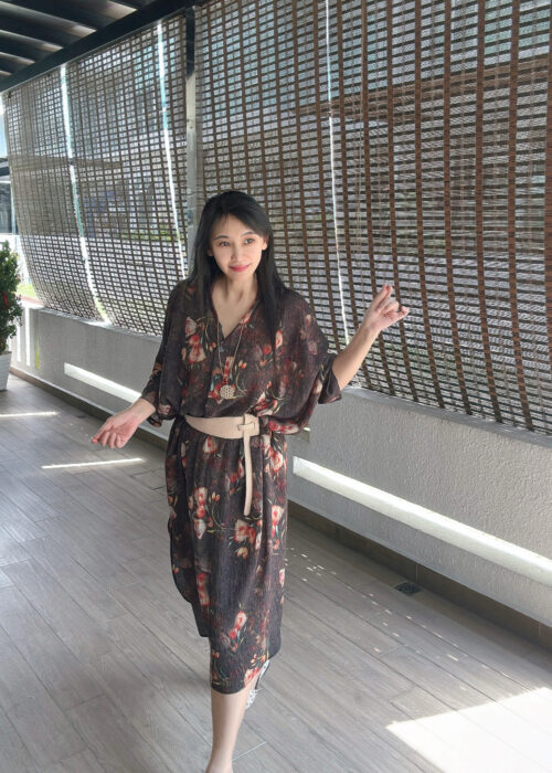 OVERSIZE Retro Chinese Style Loose Shirt Dress 改良立领复古新中式宽松衬衫裙
