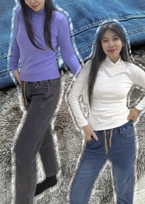 PREORDER Warm Fleece Lined Smal Harem Denim 小哈伦加绒保暖牛仔裤