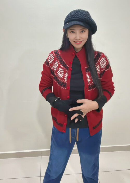 Vintage Snowflake Heart Button Knit Cardigan 复古雪花爱心扣针织开衫