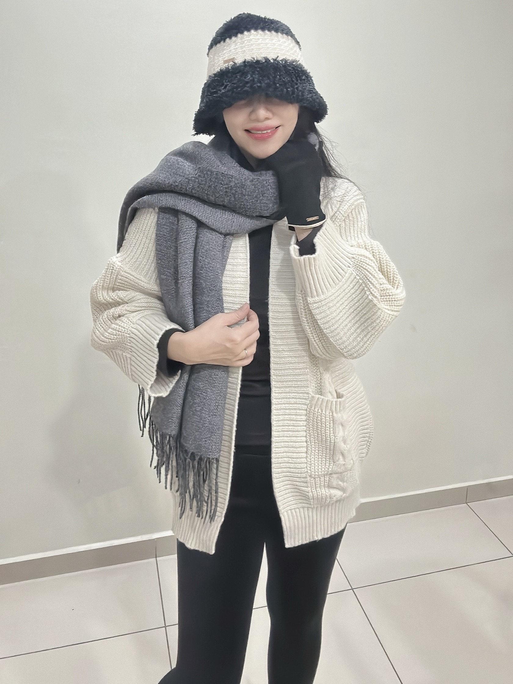 Beige Cable Knit Cardigan 温柔米杏绞花针织外套